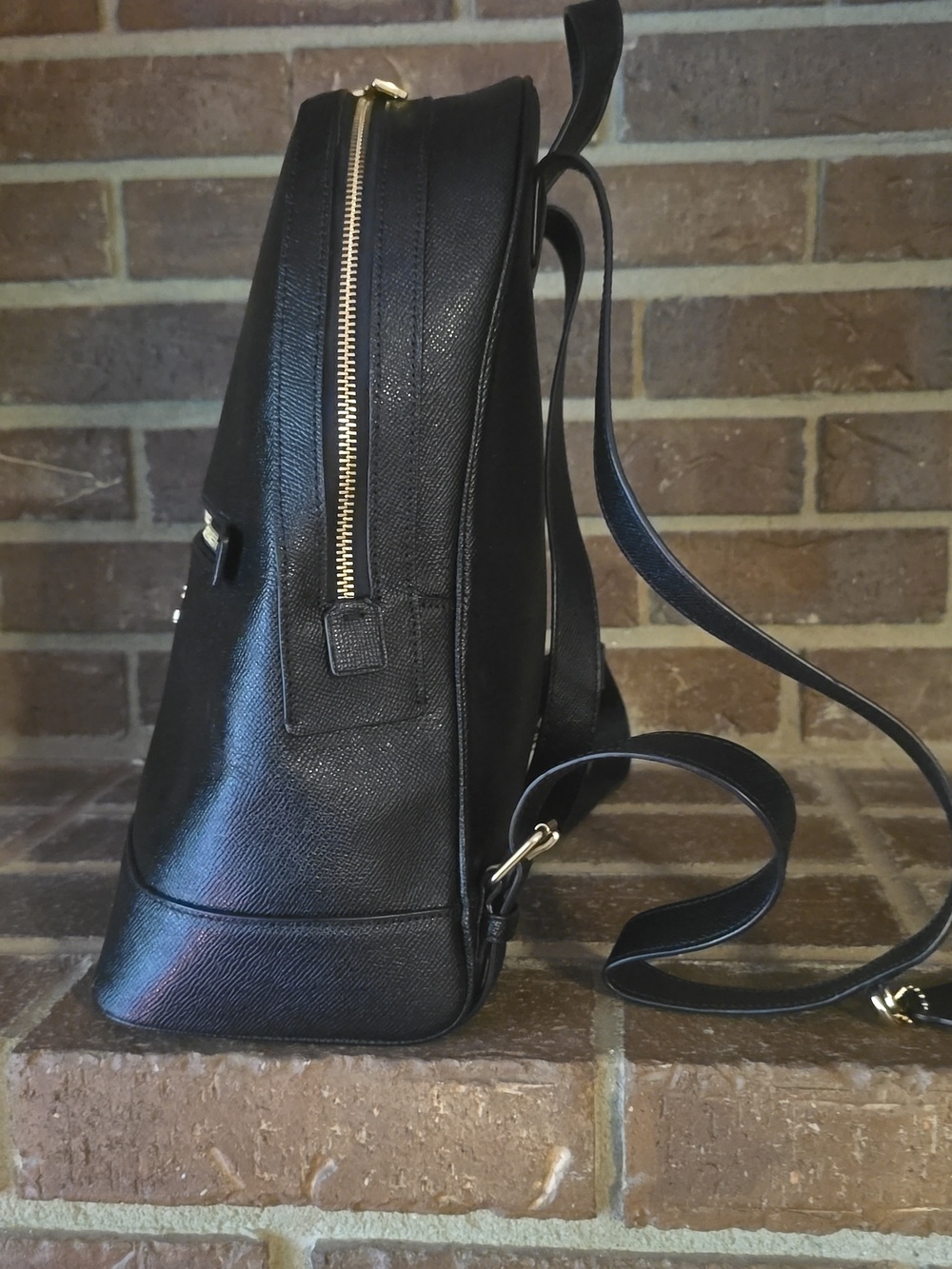 COACH Women's Kenley Backpack (Crossgrain Leather - Black) - Picture 2 of 10